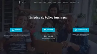 Postojeća naslovnica Centra za sigurniji internet — projekt SEO i AI/AEO optimizacije
